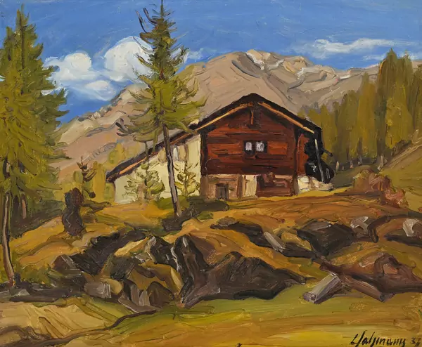 Louis Henri Salzmann — Chalet de montagne, 1937