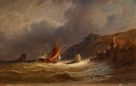 Bateaux dans la tempête