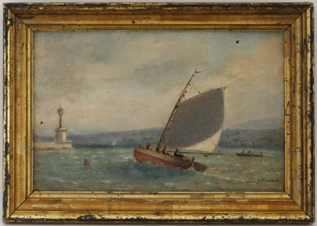 Voilier sortant du port