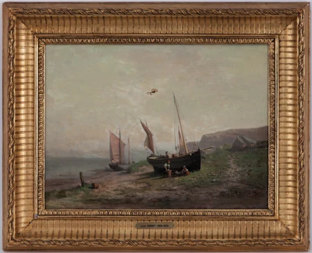 Barques sur la grève