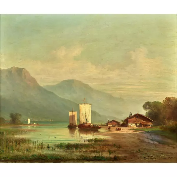 Vierwaldstättersee mit Segelschiffen