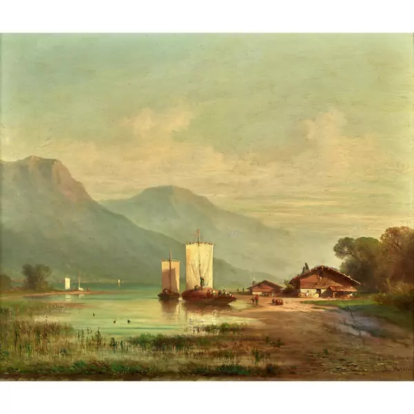 Vierwaldstättersee mit Segelschiffen