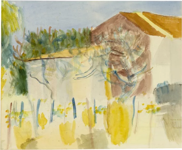 Louis Moilliet — Garten und Haus von Dr. Jäggi in St-Germain, Tunis