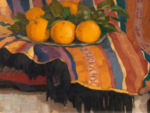 LOUIS MOILLIET — Still-life with bowl of oranges. 1909. — Koller Auktionen