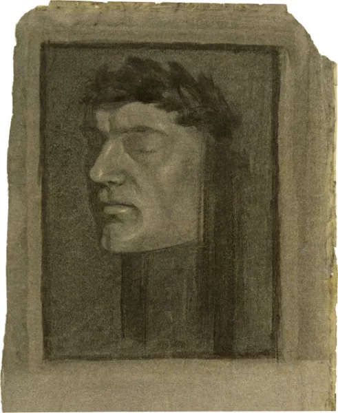 Louis Moilliet — Bekränzter Dantekopf
