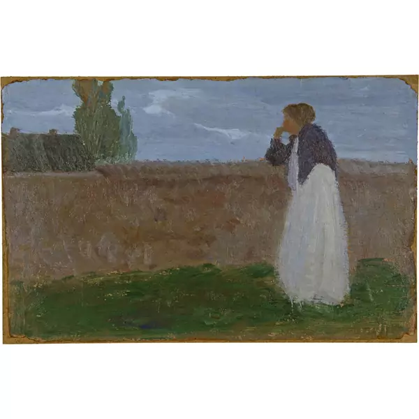 Louis Moilliet — Die Frau im weissen Kleid - Worpswede — Galerie Kornfeld