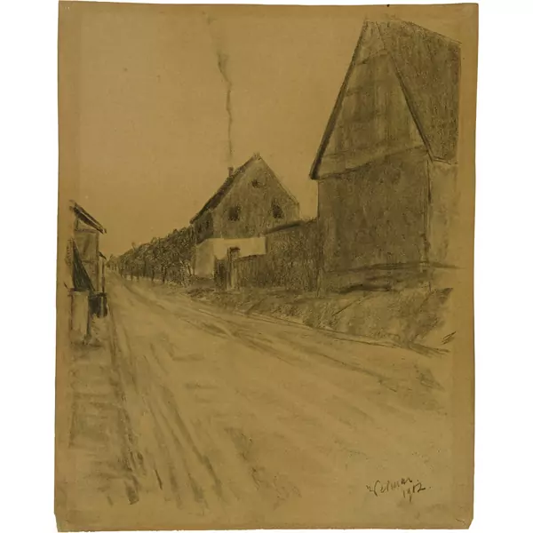 Louis Moilliet — Landstrasse bei Weimar — Galerie Kornfeld