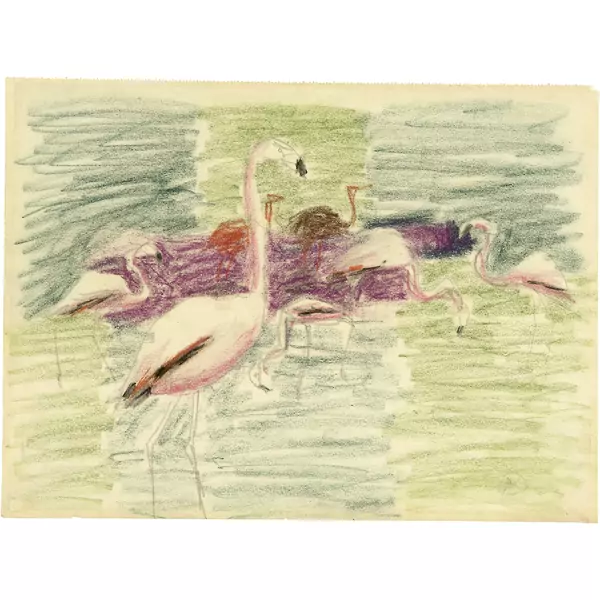Louis Moilliet — Flamingos — Galerie Kornfeld