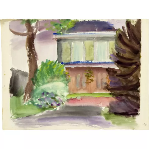 Louis Moilliet — Ohne Titel (Hausansicht) — Galerie Kornfeld