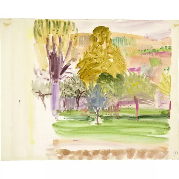 Louis Moilliet — Allee auf Mallorca II — Galerie Kornfeld