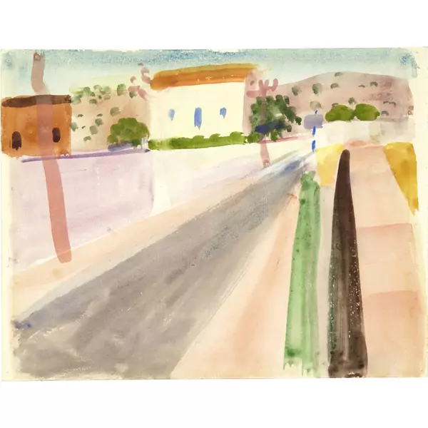 Louis Moilliet — Strasse in Sitges IV — Galerie Kornfeld