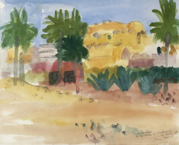 Louis Moilliet — VUE DE MÉTAMEUR (TUNISIE), 1920VIEW OF MÉTAMEUR (TUNISIA), 1920