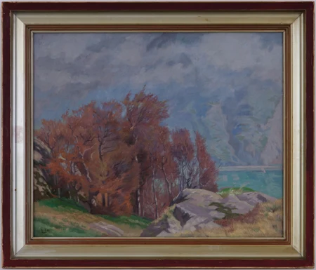 Bord de lac en automne