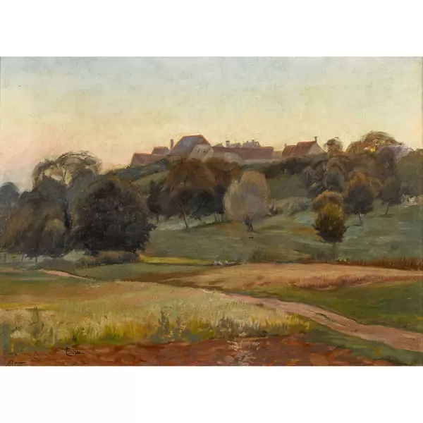 Landschaft im Abendrot