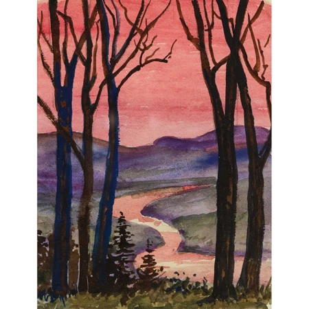 "Paysage à l'aurore"