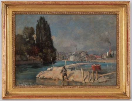 Le pécheur au bord de l'Aire