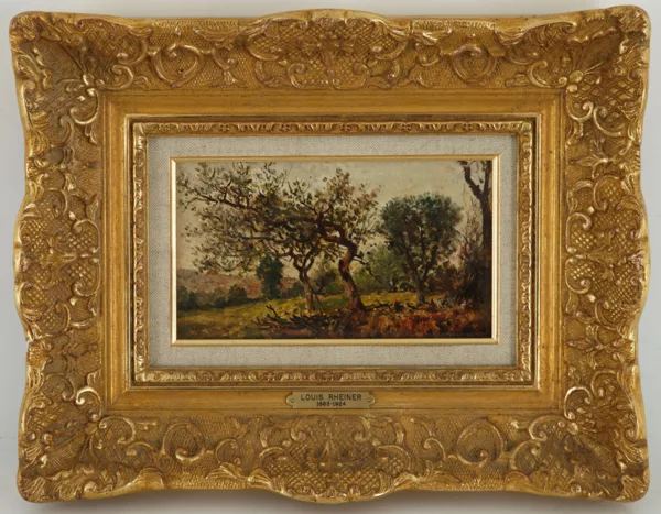 Louis Rheiner — Louis Rheiner (1863-1924), \Paysage\, huile sur