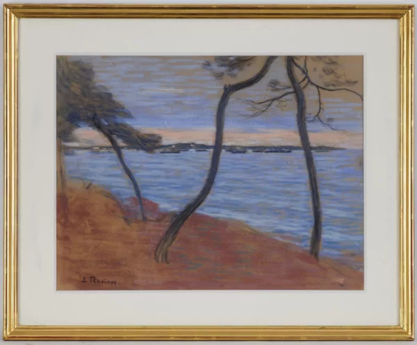 Louis Rheiner — Louis Rheiner@ (1863-1924), Bord de mer, pastel sur