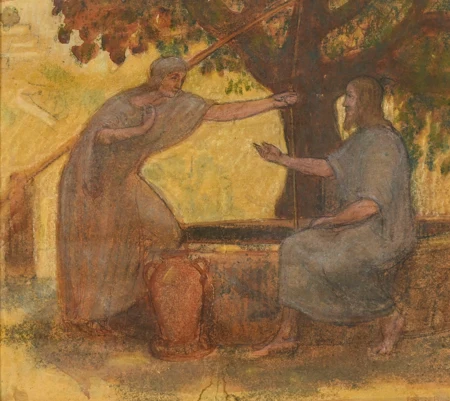 Le Christ et la Samaritaine au puit