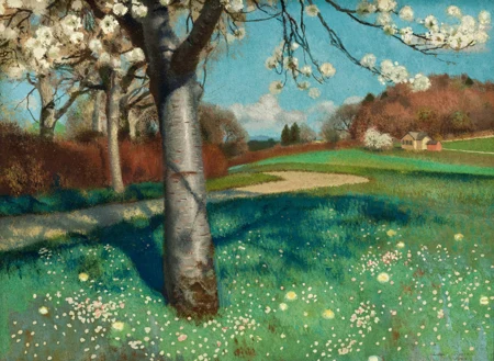 Campagne au printemps