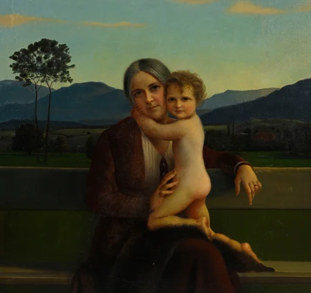 Mère à l'enfant (Julie et sa fille Anne)