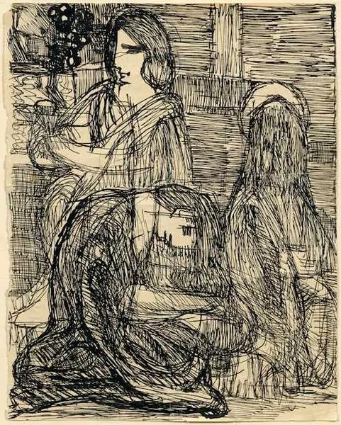 LOUIS SOUTTER — Marthe, Marie et Jésus chez Lazare. 1923–30. — Koller Auktionen