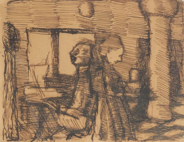 Louis Soutter — Louis SOUTTER (1871-1942) "La famille"