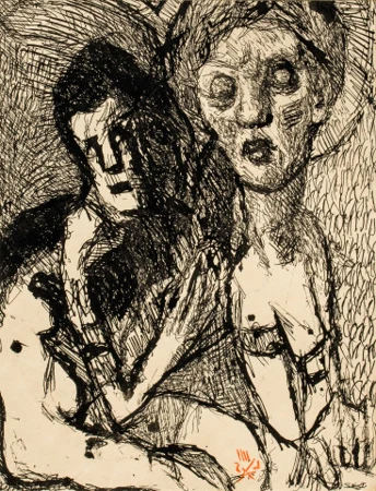 Vorderseite: Deux nus, Rückseite: Mariage