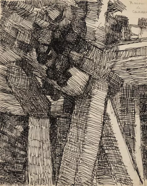 Louis SOUTTER (1871-1942), "Raisin de Canaan", encre de Chine — DognyAuction