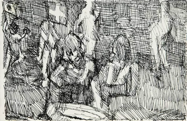 Louis Soutter — La fondue de Zwingli, 1927