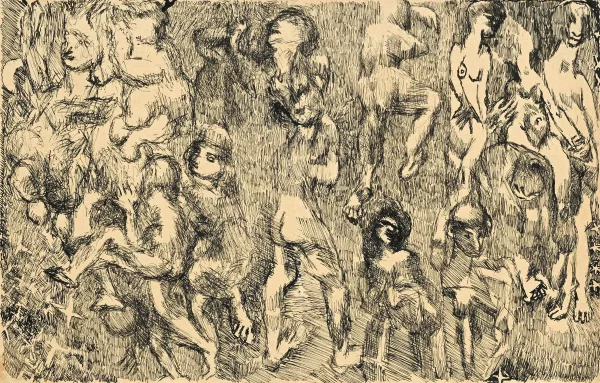 Louis Soutter — Filles rêvant du ciel et de la terre