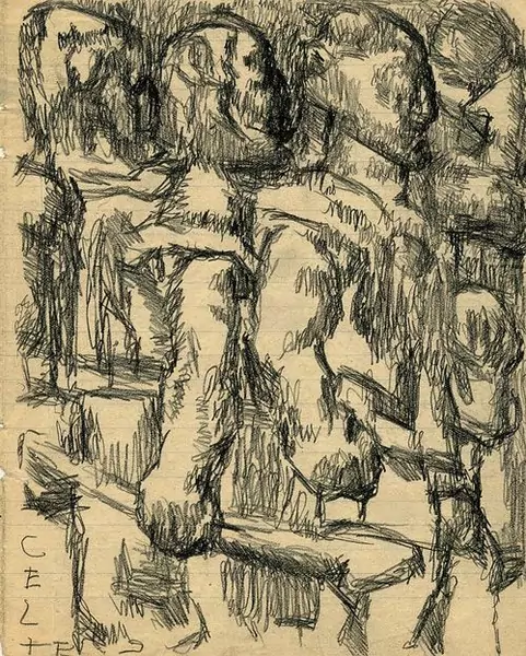 LOUIS SOUTTER — Teils Bleistift, teils Tusche auf Papier. — Koller Auktionen