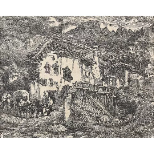 Louis Soutter — "Le village de Zillis".