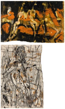 Ohne Titel (danse, cinq personnages?), um 1936–1937