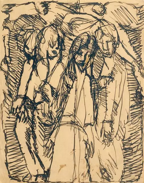 LOUIS SOUTTER — Trois personnages. — Koller Auktionen