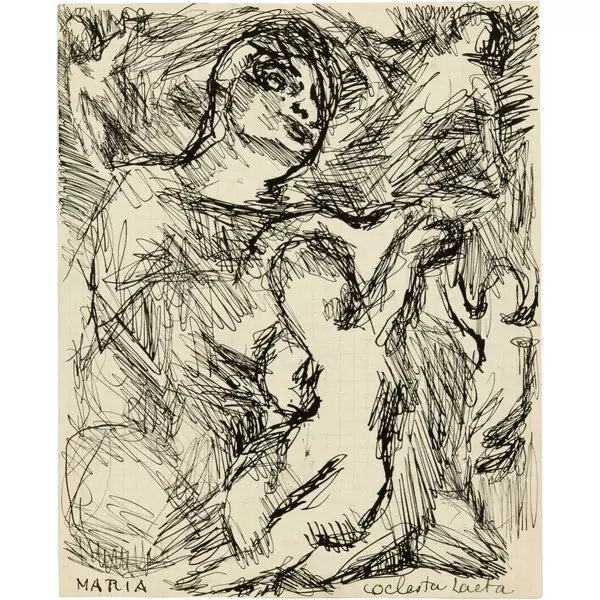 Louis Soutter — Maria caelesta laeta - Le Bénitier — Galerie Kornfeld