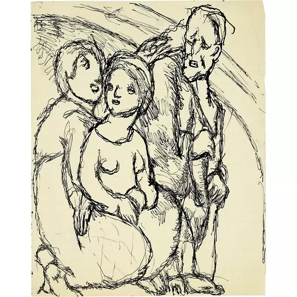 Louis Soutter — Saint Trio — Galerie Kornfeld