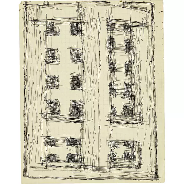Louis Soutter — Grande porte à deux battants — Galerie Kornfeld