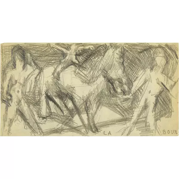 Louis Soutter — Labour - Juives et soir — Galerie Kornfeld
