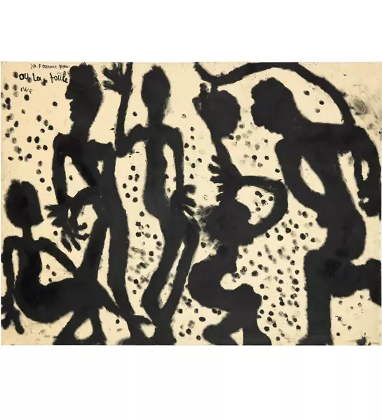 Louis Soutter — La pomme pour tous ou la foule nue — Galerie Kornfeld