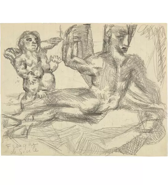 Louis Soutter — Fresque de Sicile — Galerie Kornfeld