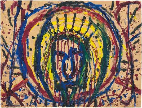 Louis Soutter — Tête de Christ couronné — Galerie Kornfeld