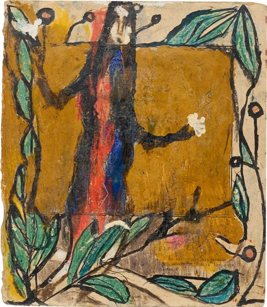 Louis Soutter — Personnage et guirlande de feuilles