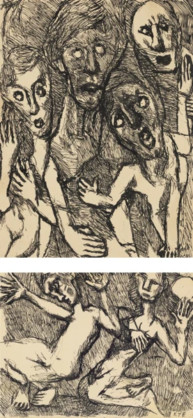 Louis Soutter — Plus rien - rectoEté - verso
