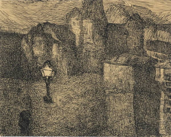 Louis Soutter — Ville la nuit
