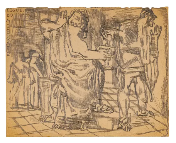 Ciguë, donnée à Socrate. 1923-1930