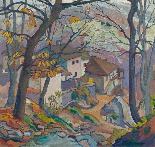 LOUIS VONLANTHEN — Tessiner Bergdorf. 1924. — Koller Auktionen
