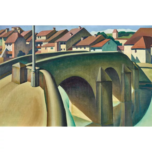 Louis Vonlanthen — Le pont à Fribourg.