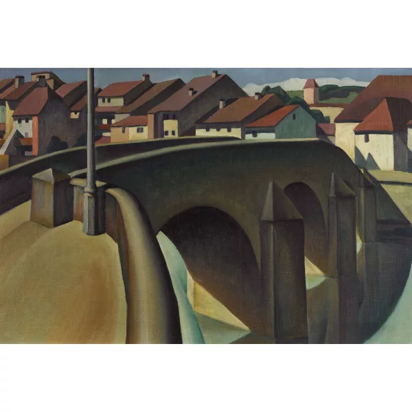 Louis Vonlanthen — Le pont à Fribourg.