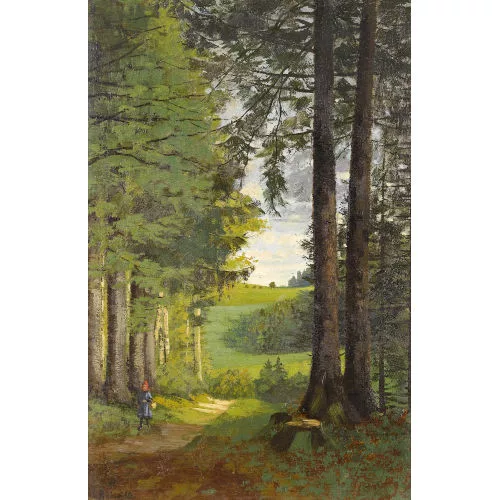 Louise Rüdisühli — "Am Waldrand bei Worb in Enggistein".